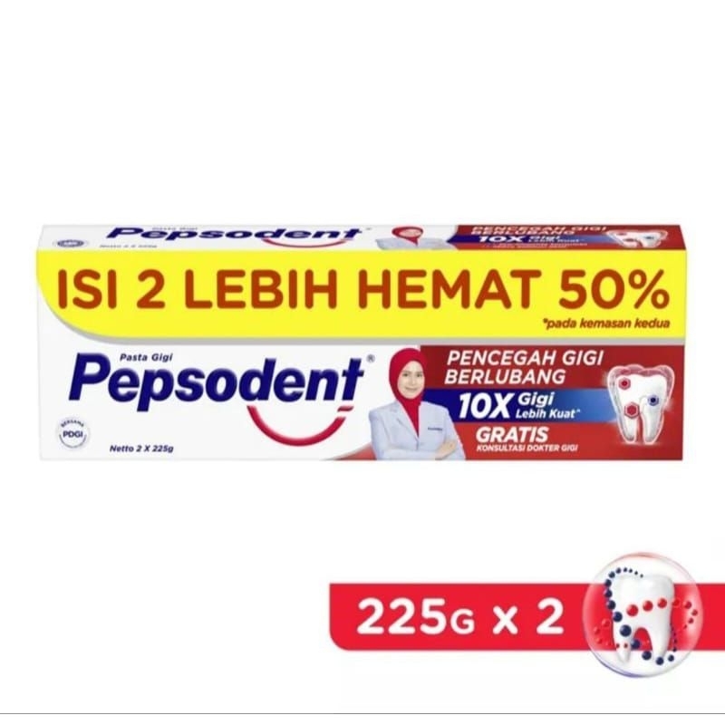 pepsodent 225gr isi 2