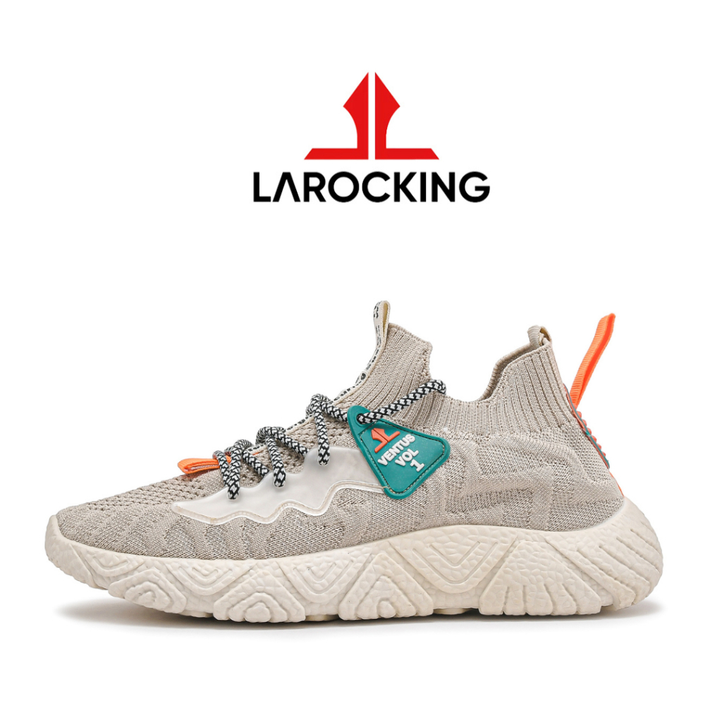 COD Promo Terbaru Larocking - Ventus Coklat | Sepatu Sneakers Pria