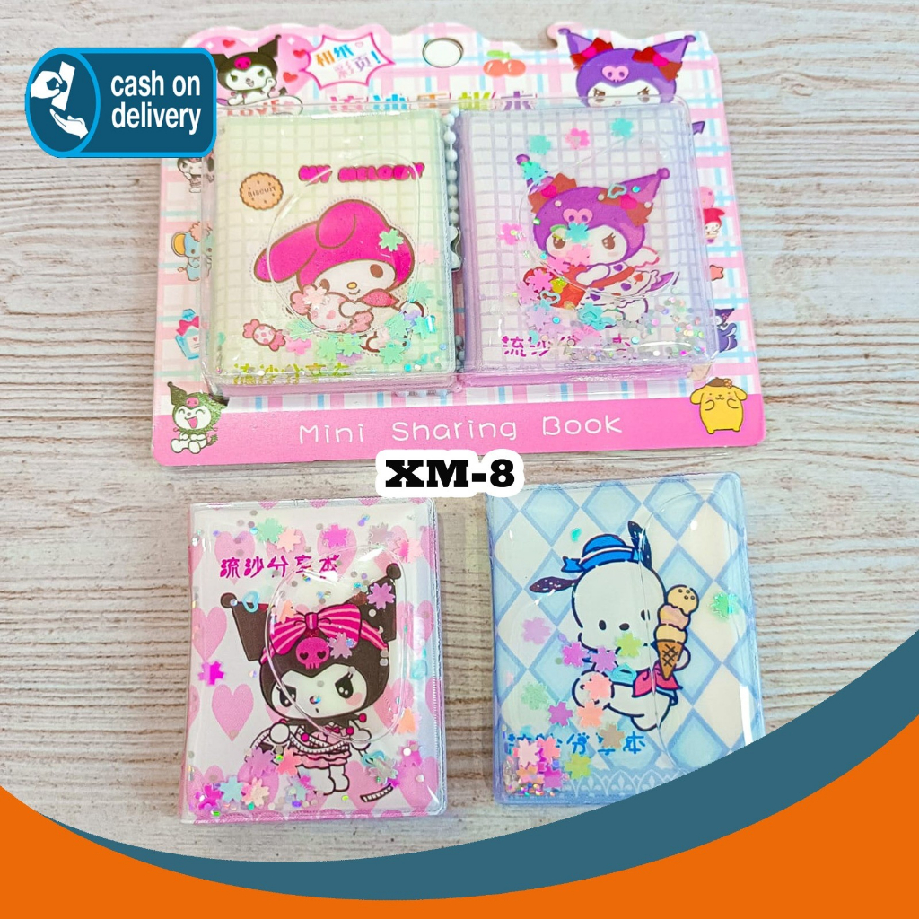 

Buku stiker mini Sanrio XM-8 (1 set isi 2 pcs ) Notebook Plus gantungan rantai dan manik manik kado unik stationery