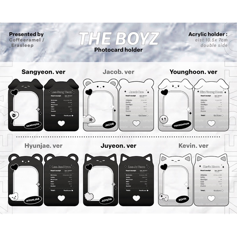 [READY STOCK / BACA DESKRIPSI] The boyz photocard/ pc/ card / kpop holder acrylic zeneration