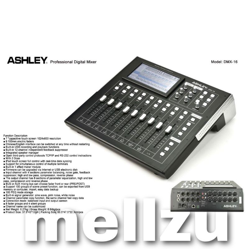 Mixer Digital Ashley DMX 16 Original 6 Channel ASHLEY DMX16 Digital Mixer