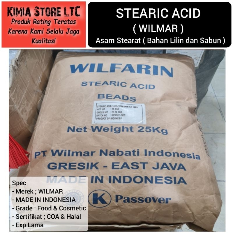 STEARIC ACID 1 KG / Asam Stearat ( Bahan Lilin dan Sabun )