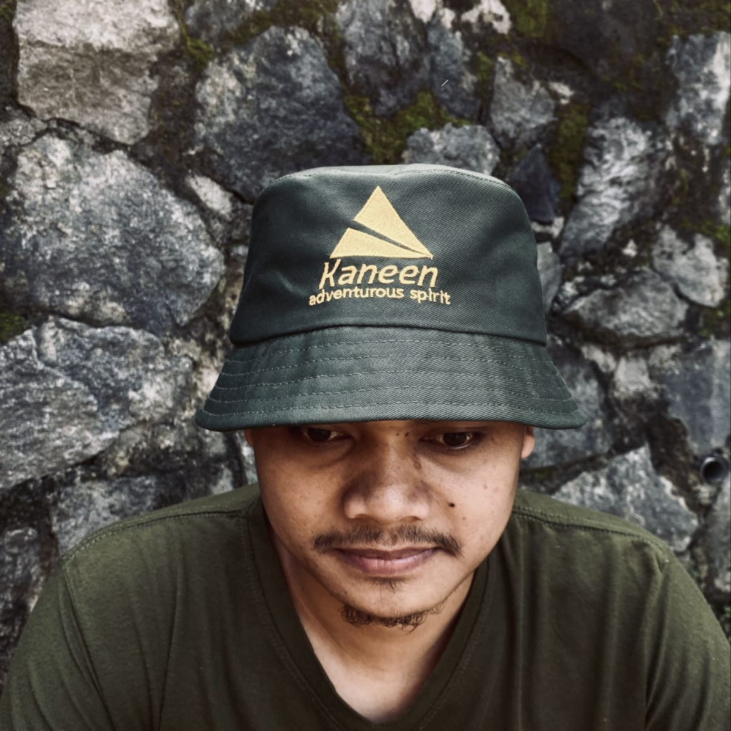 Kaneen Bucket Hat - Topi Bucket Hat Bordir Premium Pria Wanita Model Korea Kekinian Outdoor