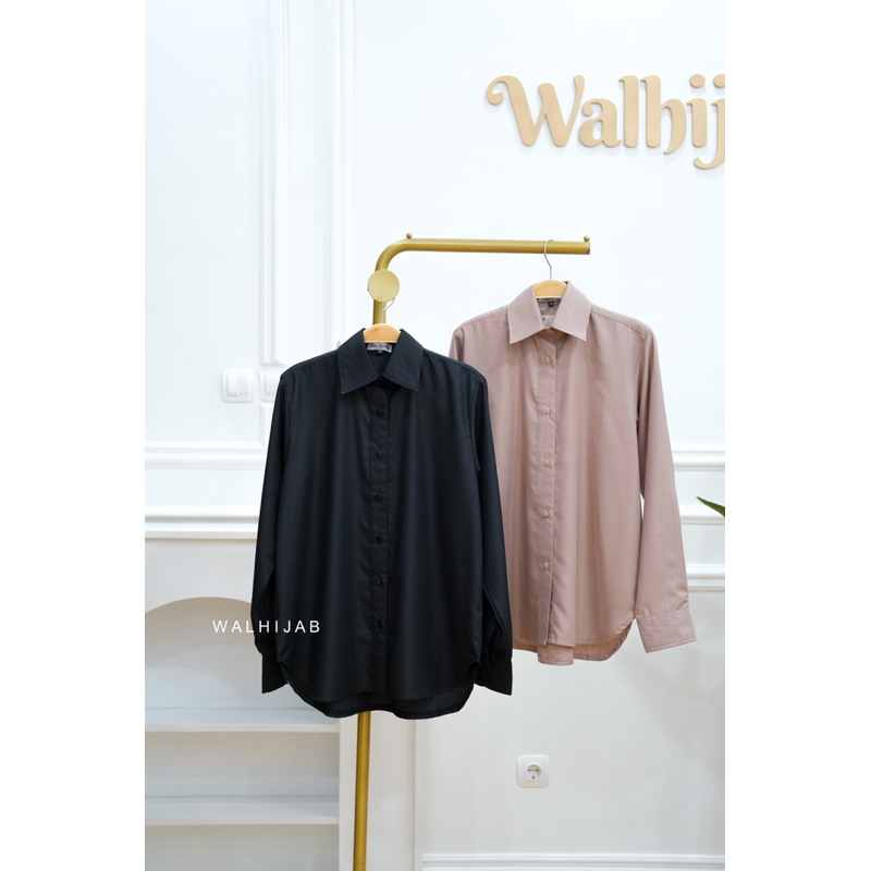 Cessy basic shirt / kemeja korea / kemeja kantor / kemeja toyobo