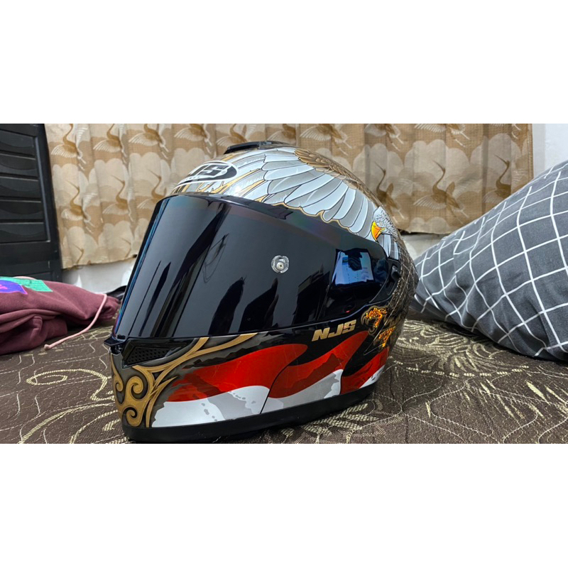 NJS ZX 1 garuda edition (pemakaian pribadi mulus) udah di ganti sama flat visor dari NJS