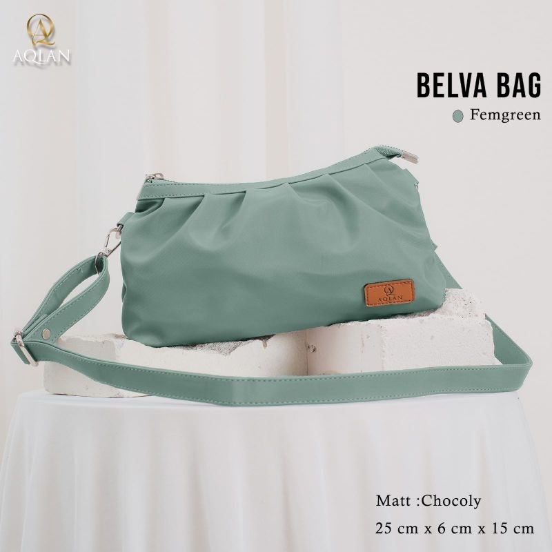 TAS SELEMPANG BELVA BAG BY AQLAN BAHAN CHOCOLY ANTI AIR PREMIUM