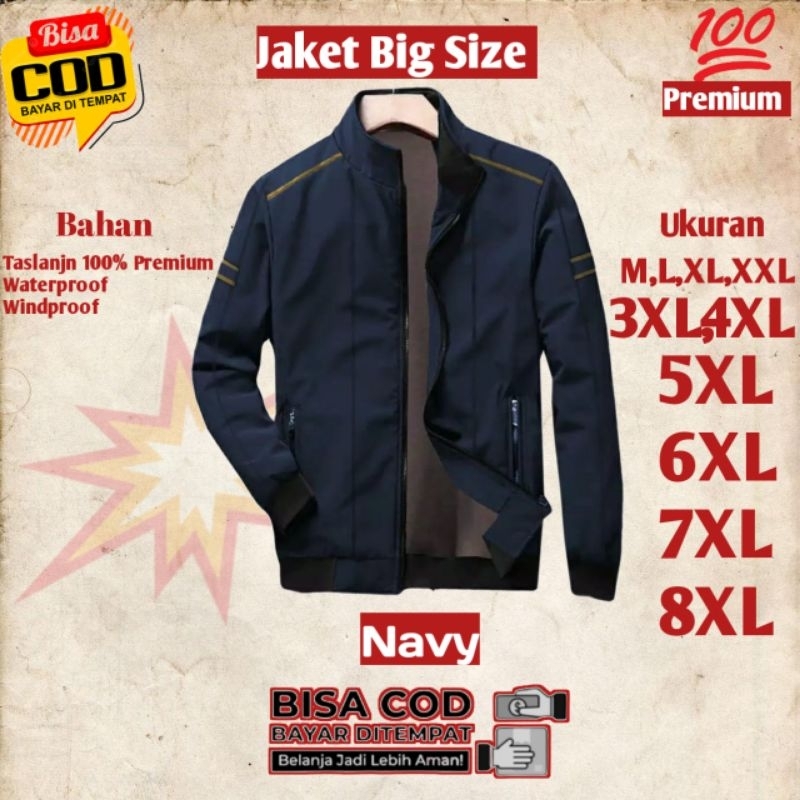 jaket pria big size jumbo xxxl waterproof