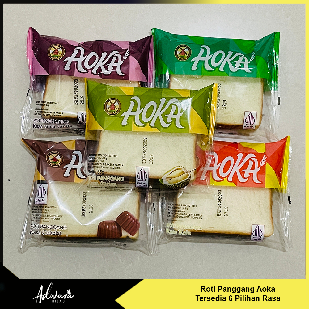 Roti Panggang Aoka Lembut 65 gram (Roti Ketawa MPLS)