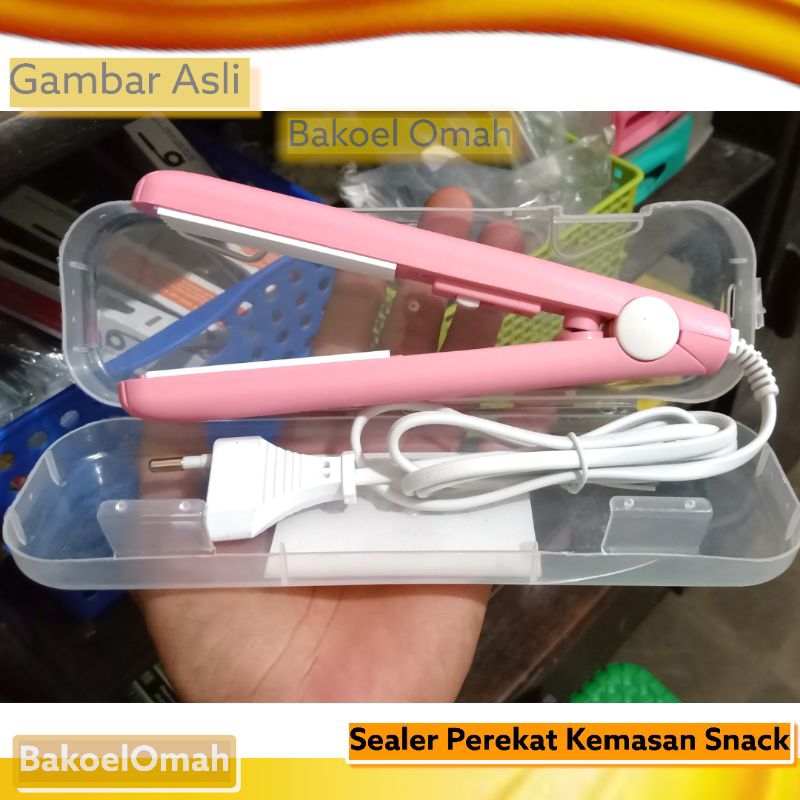 Alat perekat plastik Snack kemasan listrik 20 Watt mini Sealer portable multifungsi