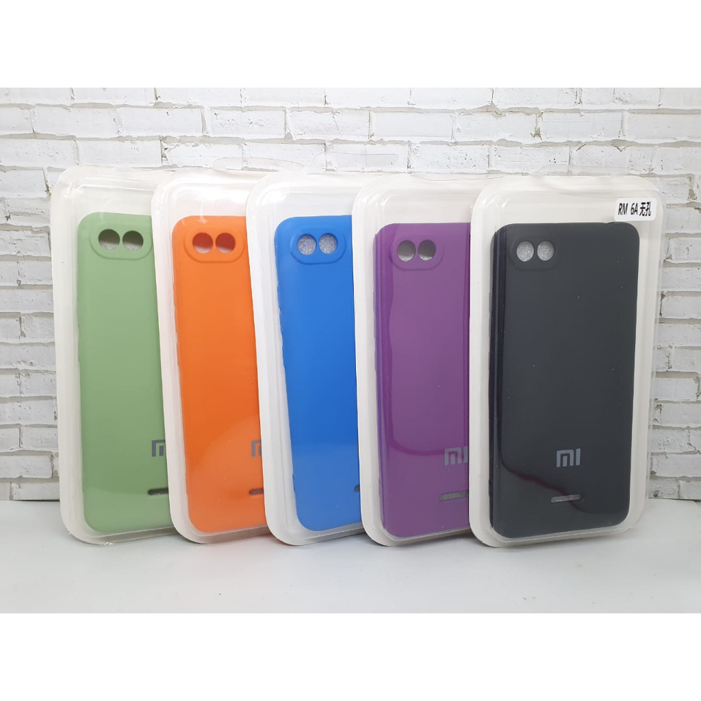 SOFTCASE SILICON RUBBER PLUS LOGO REDMI 6A