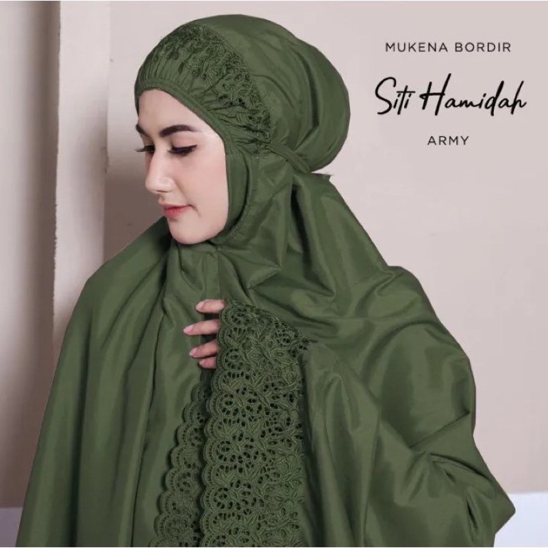 Mukena Dewasa Bordir Khadijah Katun Premium