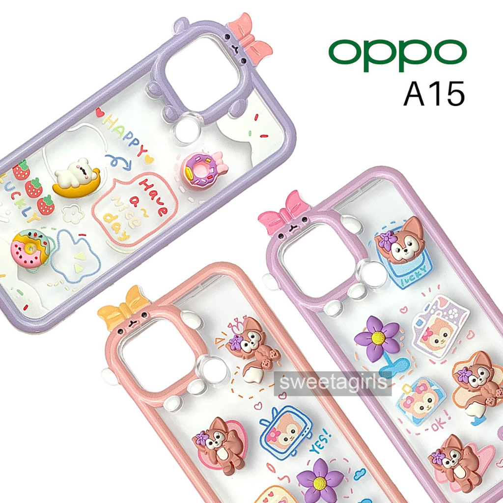 Softcase Bumper Candy untuk  Oppo A15 / Oppo A15s ( Sama ) - Sweetacase.id - Casing Lucu - Kesing Ce