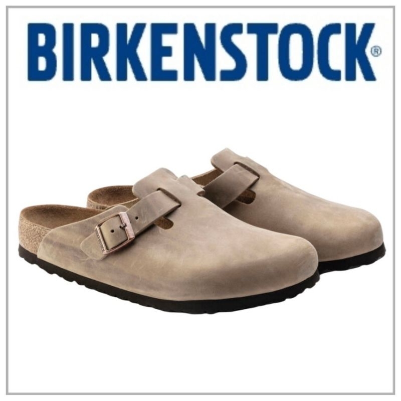 BIRKENSTOCK BOSTON SOFT FOOTBED TABACCO BROWN SUEDELEATHER SIZE 43