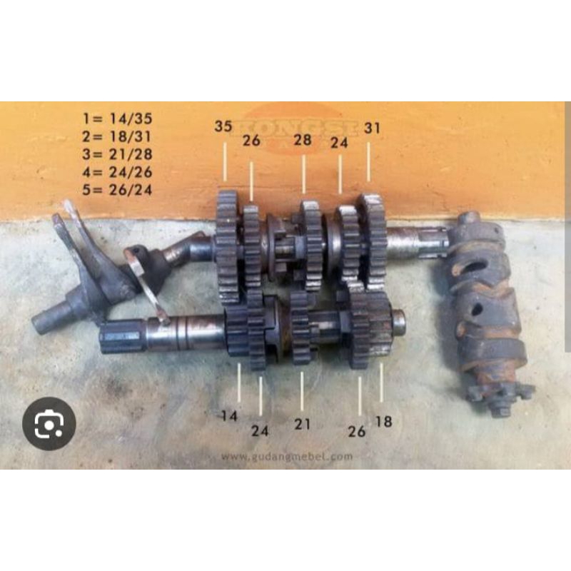 tranmisi/rasio original CB K2