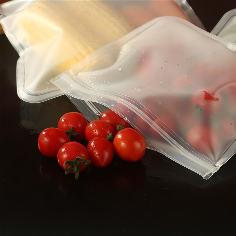 REUSABLE SILICONE FOOD BAG KANTONG PENYIMPANAN MAKANAN KEDAP UDARA ZIPPER POUCH / KANTONG MAKANAN