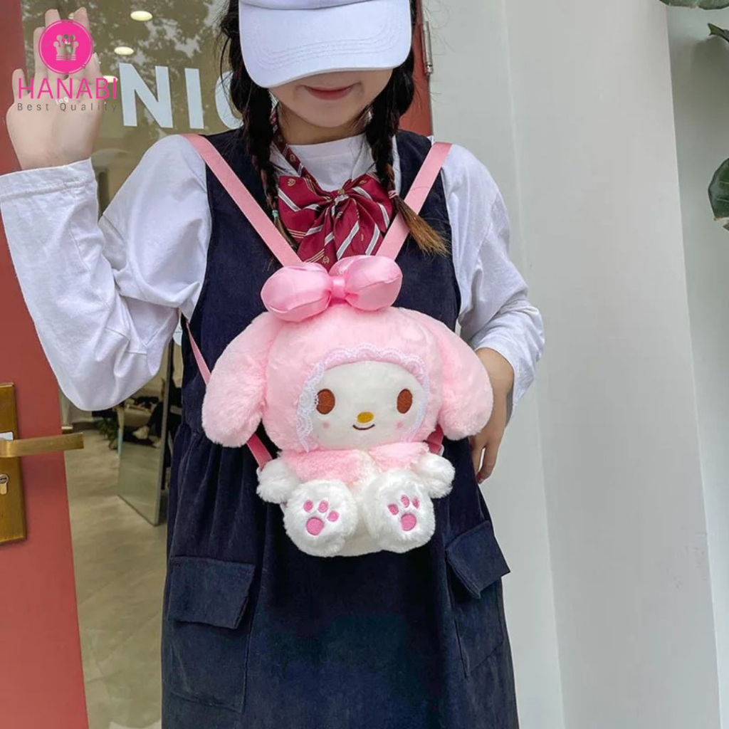 HANABI-tas ransel boneka BONEKA MELODY tas wanita tas jalanjalan