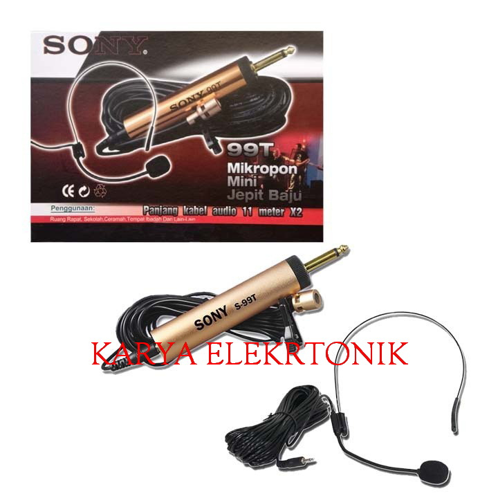 mic jepit sony 99T mic clip on sony 99 t mic kancing mic imam kondensor
