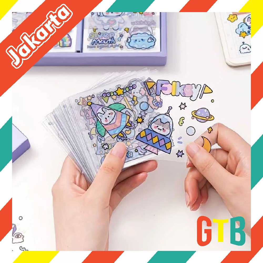 

❤️GTB❤️ Stiker Waterproof Momo Ecer / Eceran Motif Kartun Lucu Korea Lembaran Karakter S079