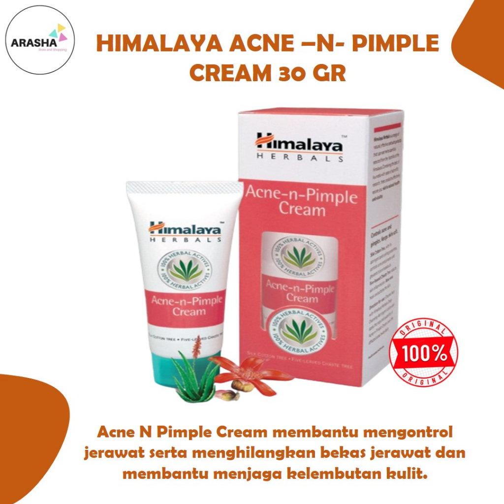 HIMALAYA ACNE -N - PIMPLE 30 gr - Obat jerawat ampuh serta menghilangkan bekas jerawat - Untuk semua