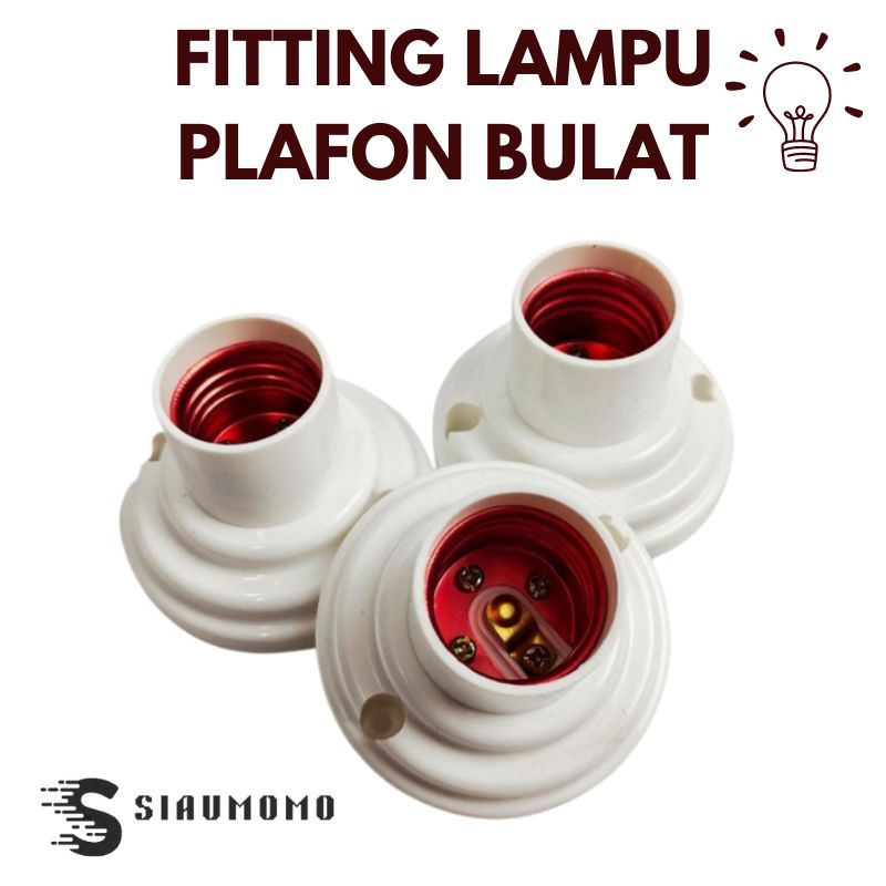 Fitting Lampu Plafon Bulat Kecil SZMR 805 / Fitting Flafon Bulat Murah