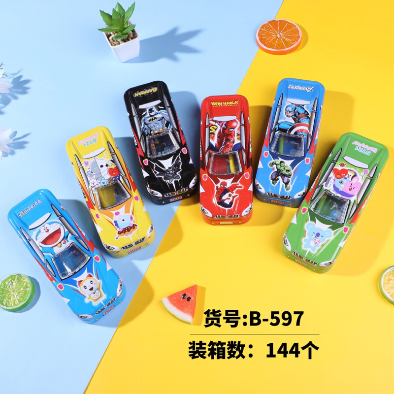 

KOTAK PENSIL DL685S MODEL MOBIL TEMPAT PENSIL KALENG MOTIF KARAKTER SPIDERMAN BATMAN SUPERMAN BTS21 KOTAK PENSIL KALENG