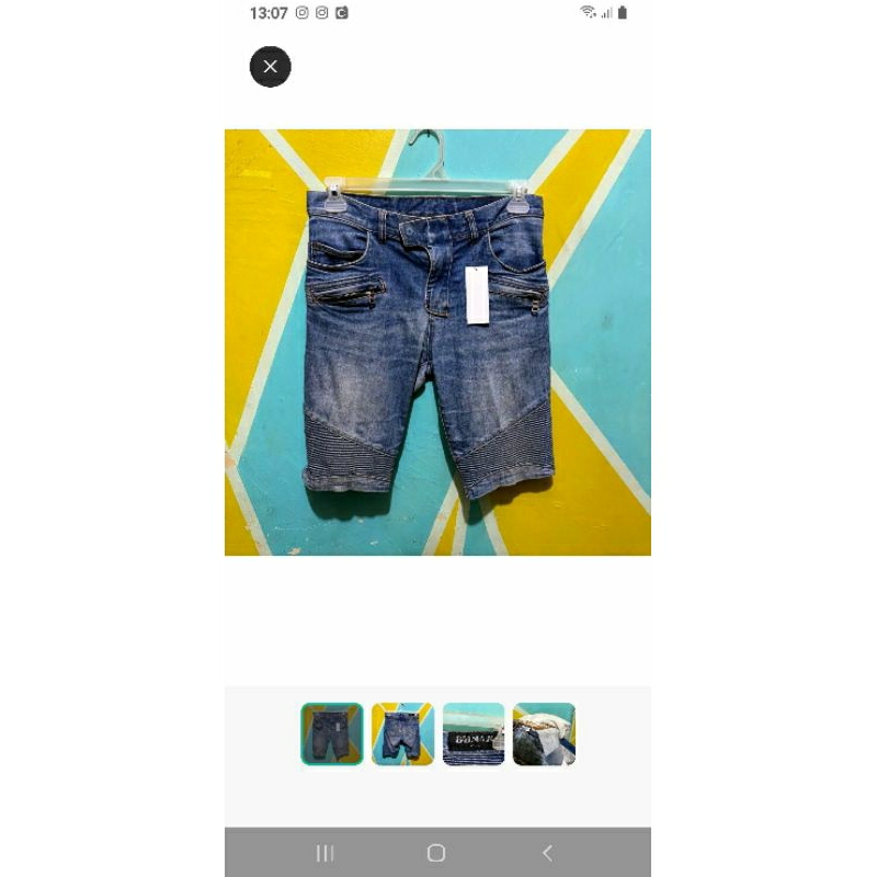 celana pendek balmain paris