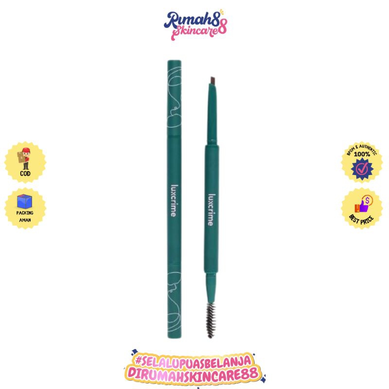 RSC 88 - LUXCRIME Slim Triangle Precision Brow Pencil in Dark Brown | Ash | Brown