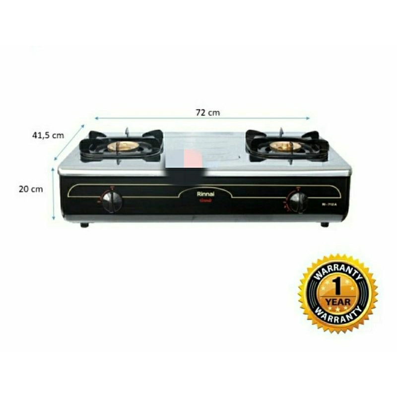 Kompor Rinnai jumbo 712A Stainless