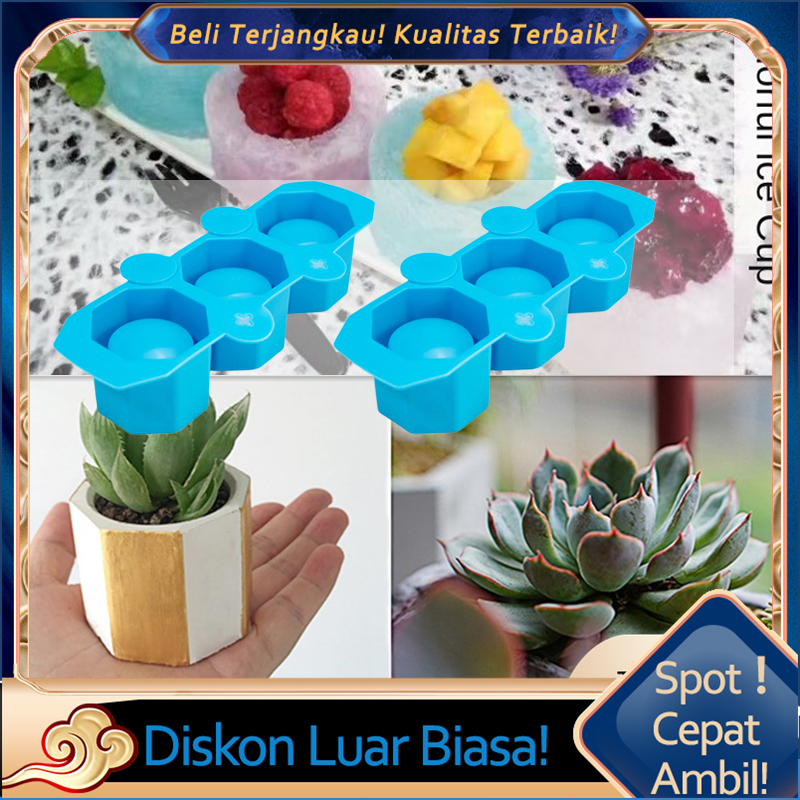 

Cetakan Pot Bunga Tanaman Sukulen Semen Bentuk Hexagonal Bahan Silikon