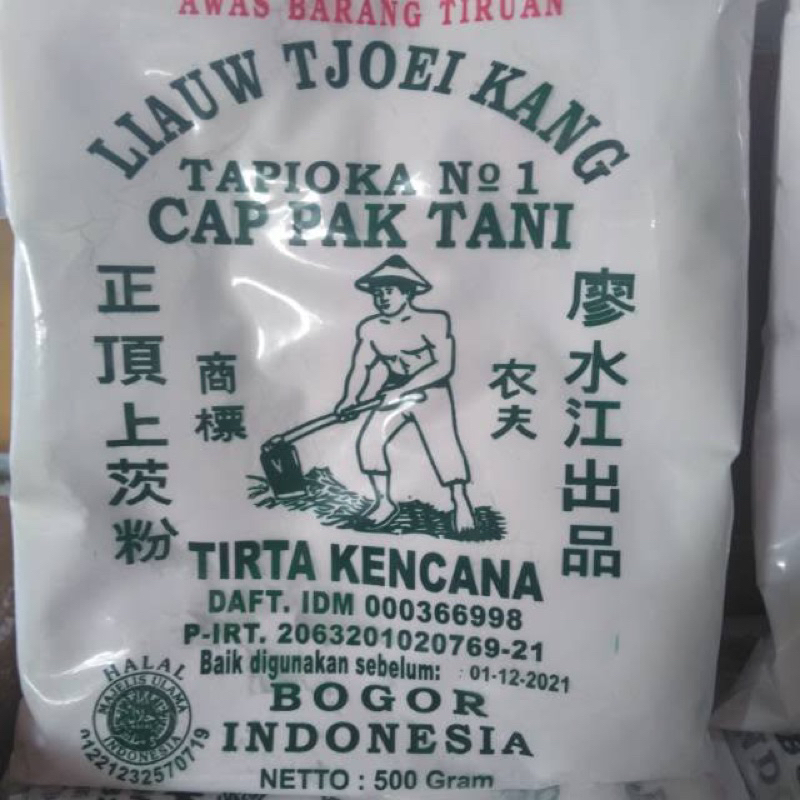 

Tepung Pak Tani Tapioka / Kanji 500gr