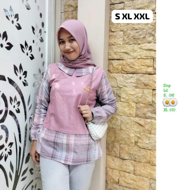 BLOUSE MOTIF/BLOUSE DNP/BLOUSE CEWEK
