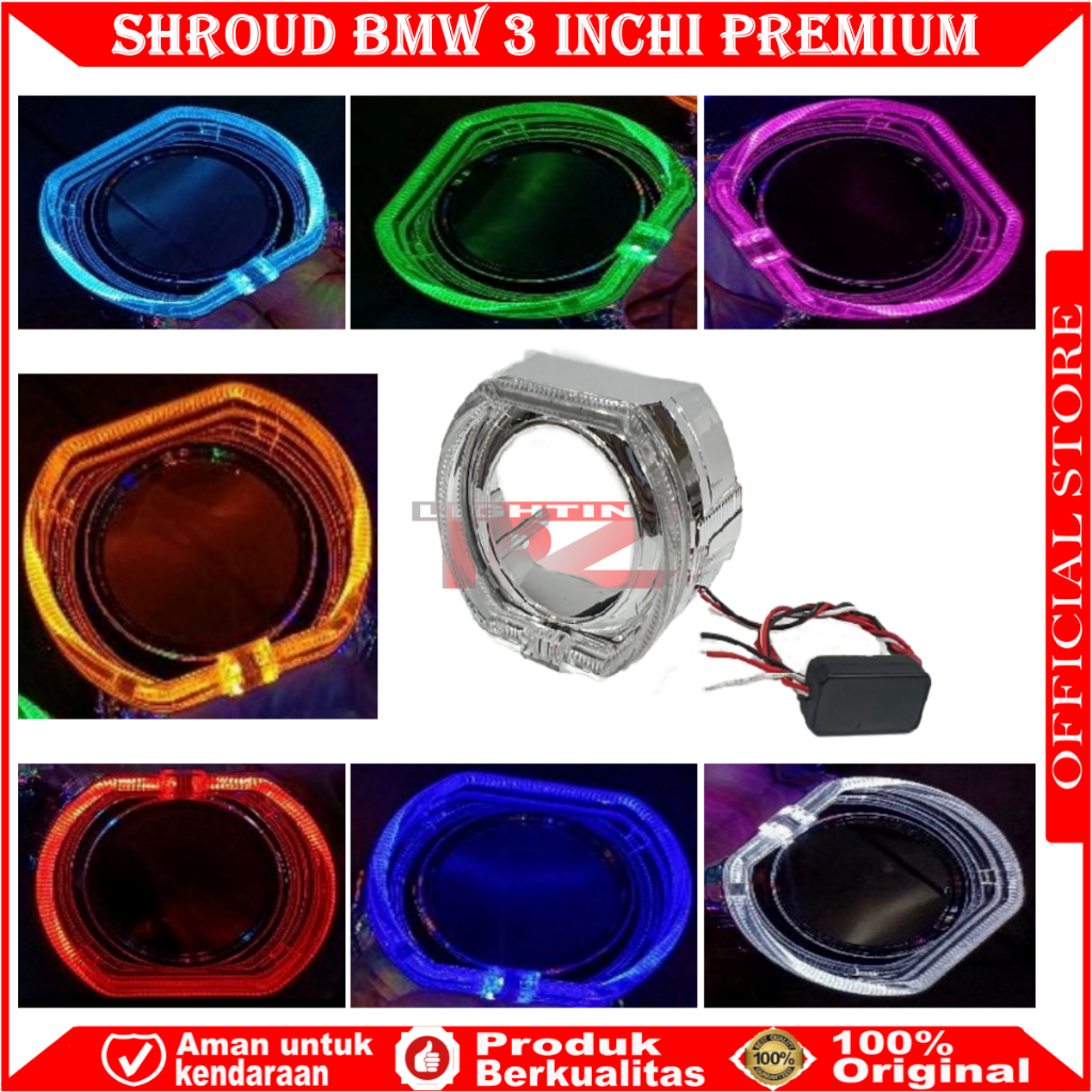 ORIGINAL SHROUD BMW 3 INCHI | SHROUD BMW 3 INCHI | SHROUD PROJECTOR | SHROUD PROJIE BMW