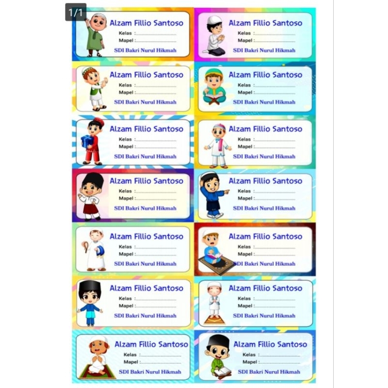 

Stiker Mata pelajaran atau stiker mapel Sticker mapel