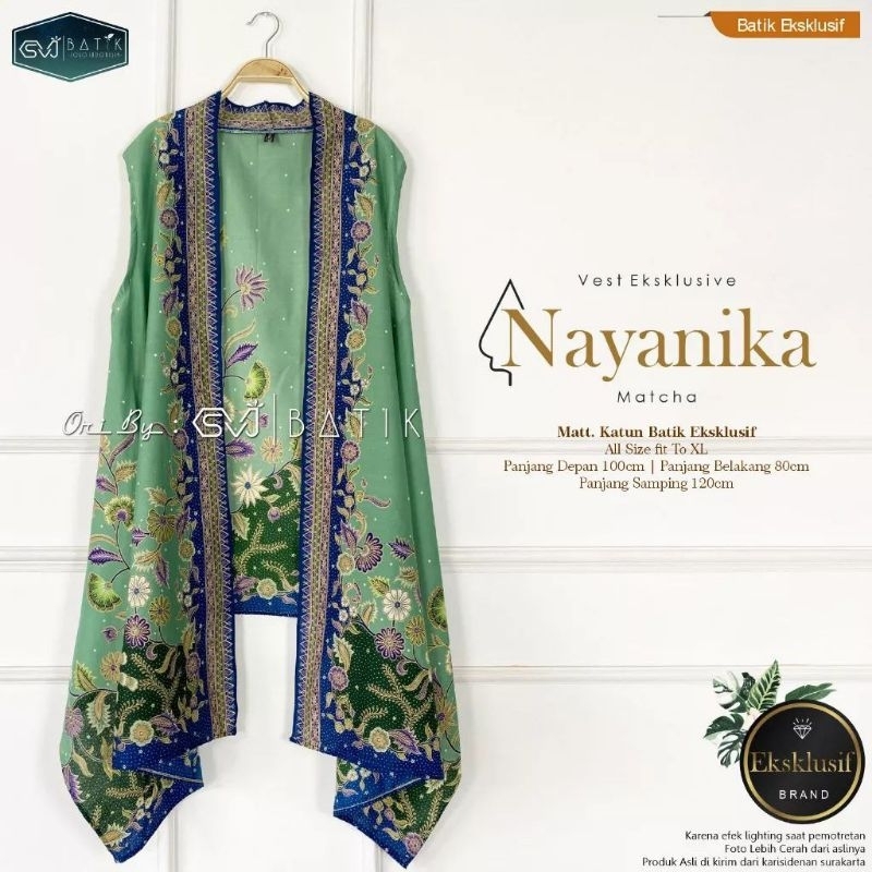 VEST OUTER BATIK MODERN UNGGUL / OUTER CARDIGAN BATIK