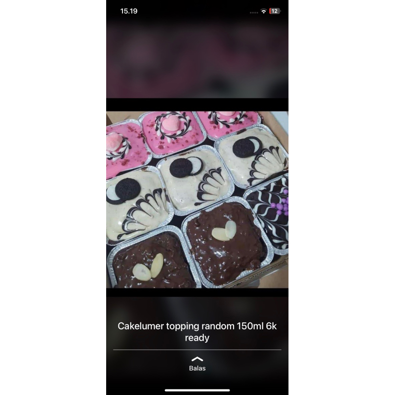 

Hampers cake lumer toping random