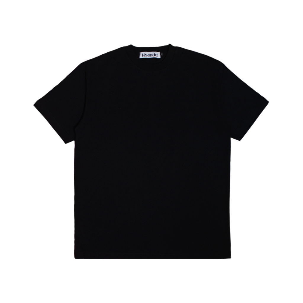 Hoender - CND T Shirt Black - Kaos Polos Hitam Oversize - Cotton Cool &amp; Dry Tech