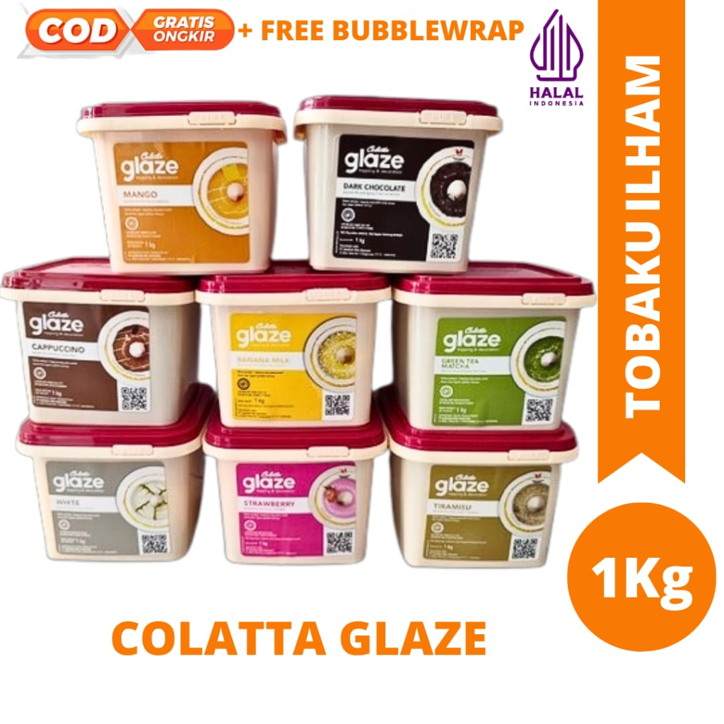 

Colatta glaze 1 kg topping donut semua rasa/ coklat leleh/coklat topping