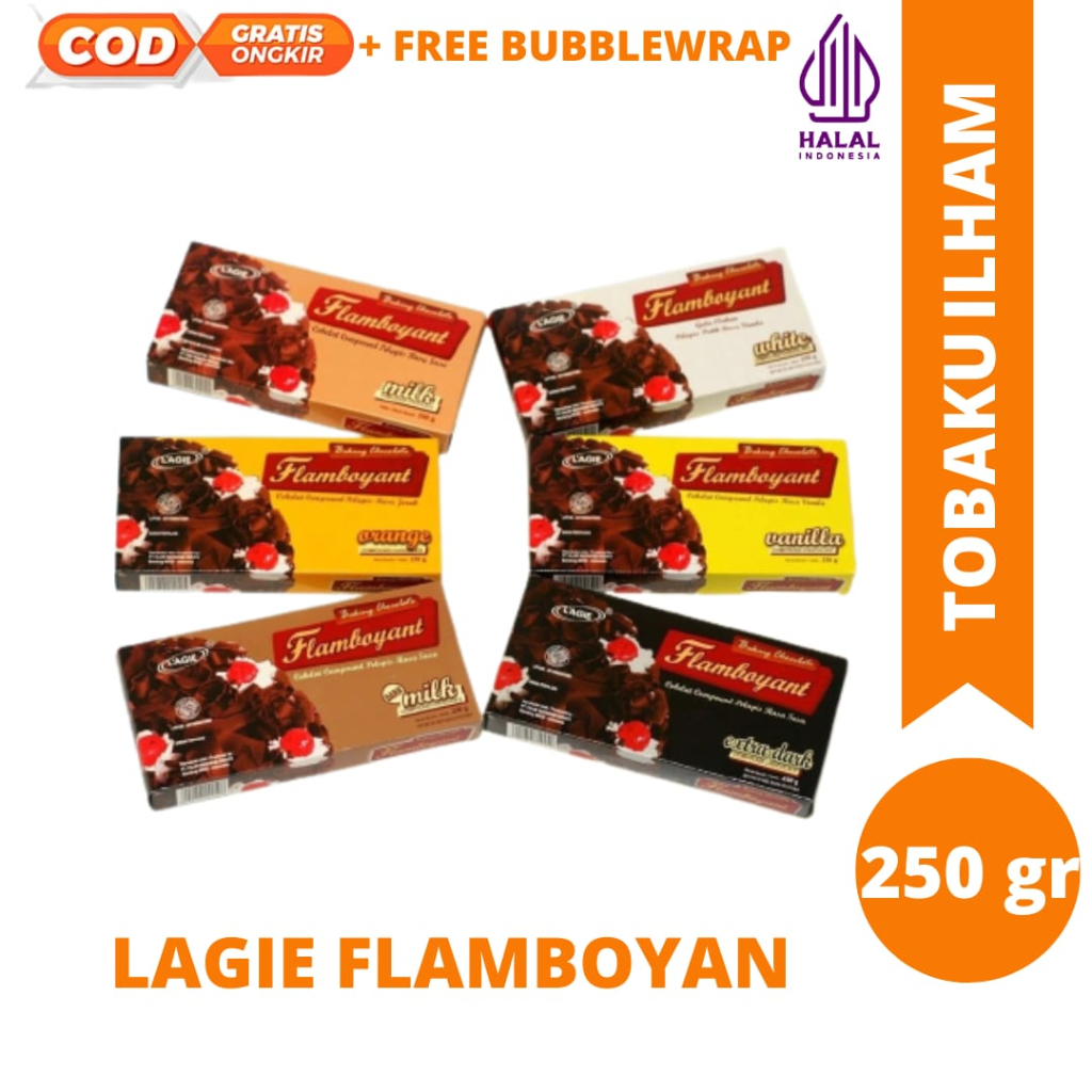 

Lagie Flamboyant baking chocolate / coklat warna compound 250gr