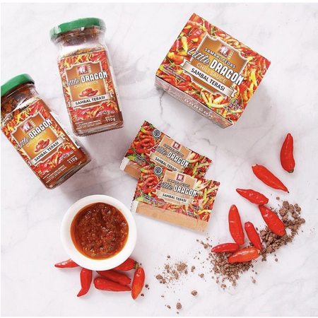 

Little Dragon Chili Sambal Bawang dan Sambal Terasi Pedas Otentik Original Halal Sachet Botol Saus Sambal