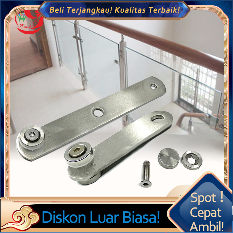 Penjepit Kaca Strip Jepitan Kaca Railing Kaca Penjepit Kaca