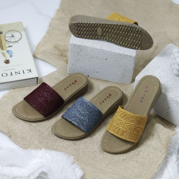 Sandal Wanita Slop Setengah Tinggi - Jazzy Naylo