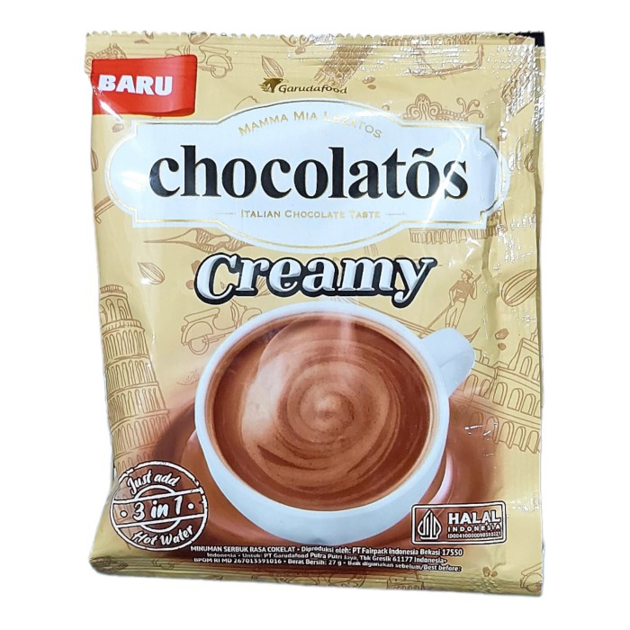 

Chocolatos Creamy Renceng isi 10 sachet