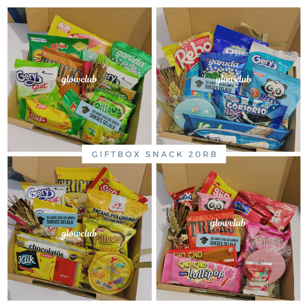 

Gift Box Snack Box Mini Gift Hampers Birthday Hadiah Kado Ultah Sempro Valentine Parcel Lebaran Natal Wisuda Termurah Ekonomis
