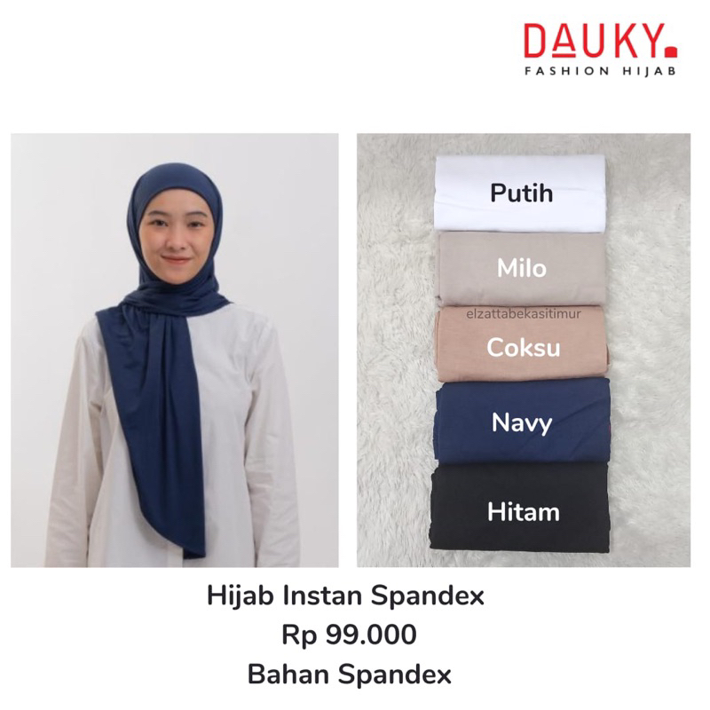 Hijab Instan Spandex Dauky