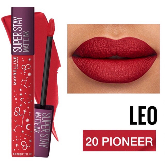LIMITED EDITION ZODIAC MAYBELLINE SUPERSTAY MATTE INK LIPCREAM LIPSTICK PIONEER NO.20 NO 20