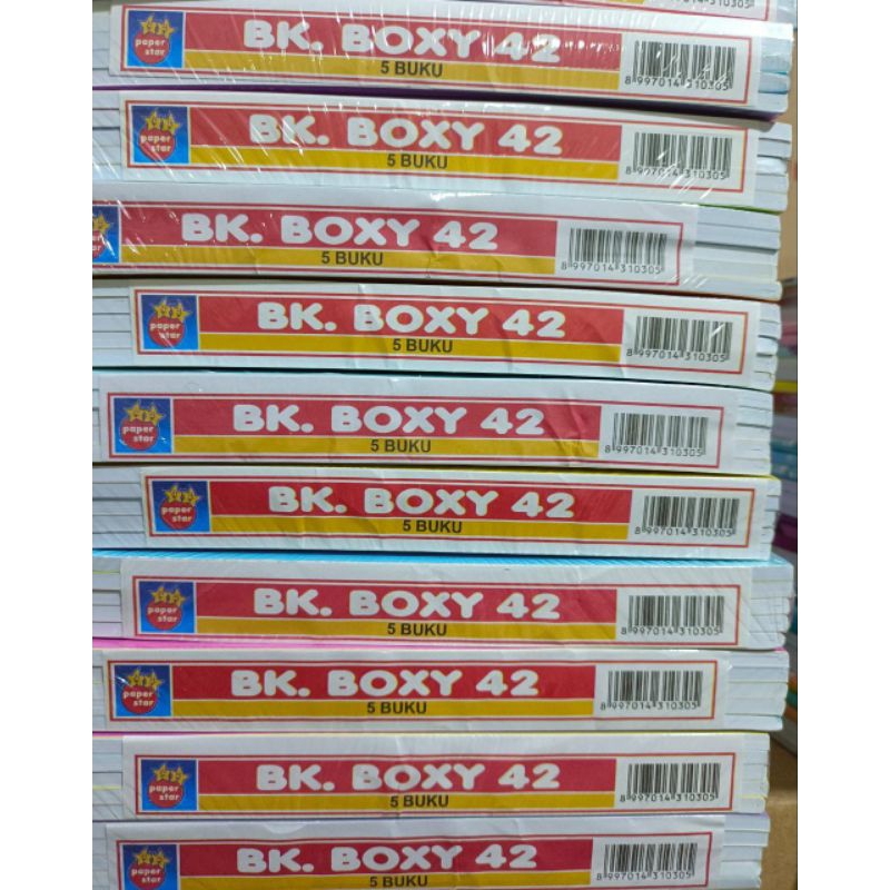

buku paper star /buku bigboz / buku panjang / Buku Boxy 42Lembar / Buku B5 / Buku Kampus Paper Star / buku panjang / buku bigboz / buku tulis paper star / boxy paper star