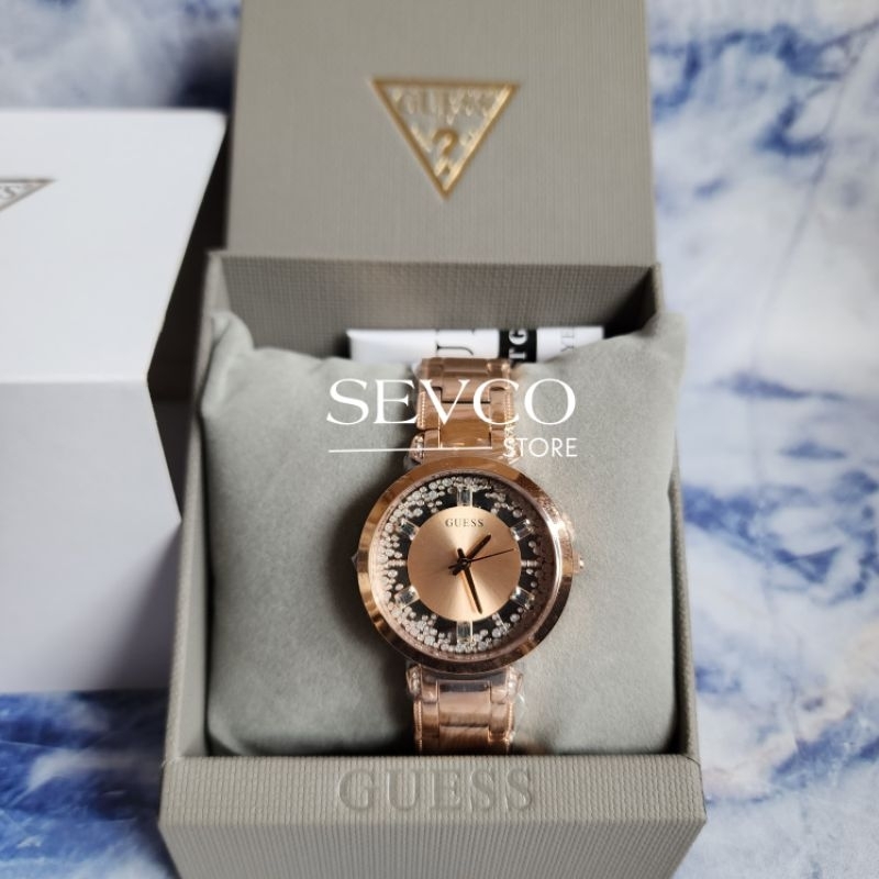 Jam Tangan Wanita GUESS AUTHENTIC Crystal Clear GW0470L3