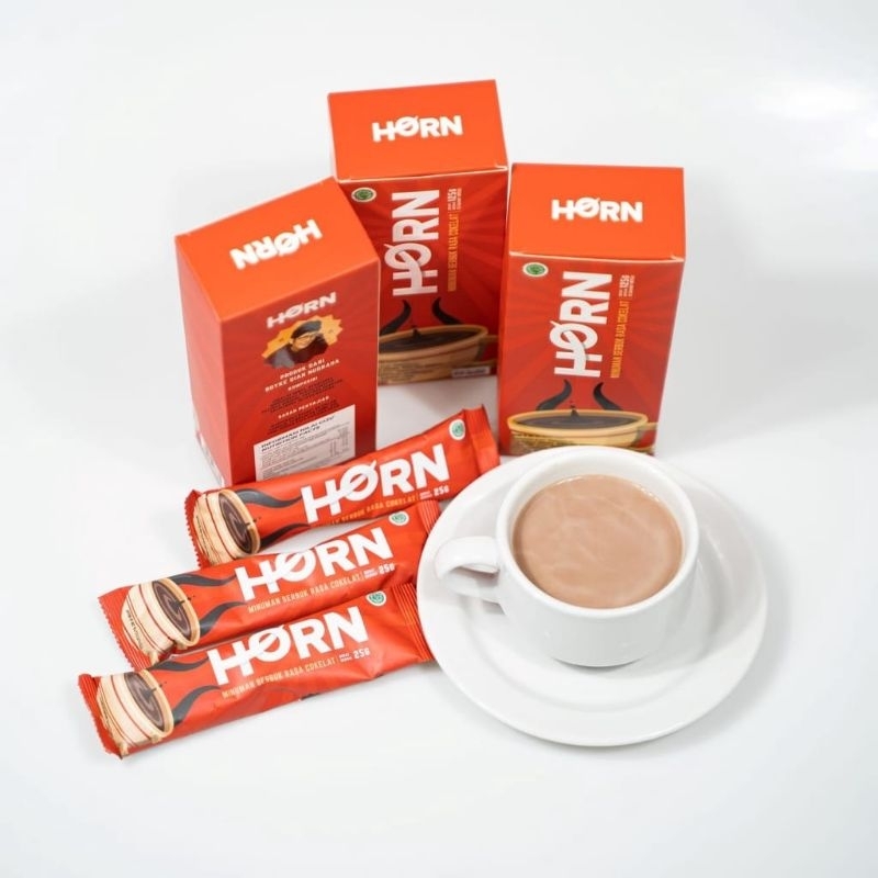 HORN by Dr.Boyke - Suplemen Serbuk Stamina Pria Tahan Lama - Kopi Cokelat Penambah Stamina