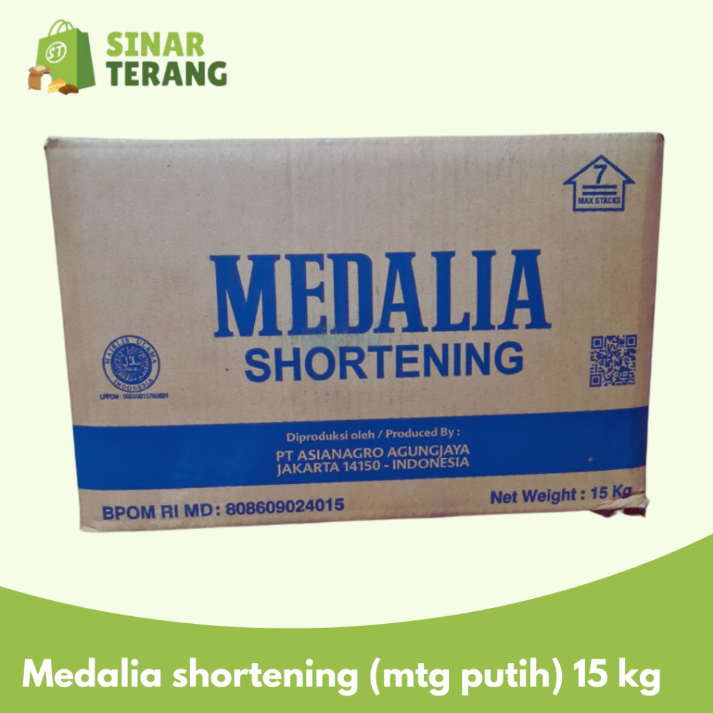 

mentega MEDALIA PUTIH tawar 15kg / shortening bakers fat karton 15 kg