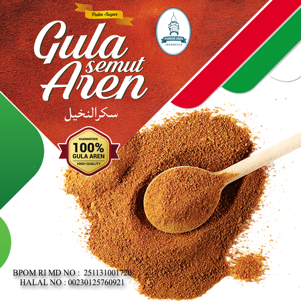 

Pondok Aren 20 KG Gula Aren Asli Semut Bubuk Palm Sugar 100 % Murni Organik
